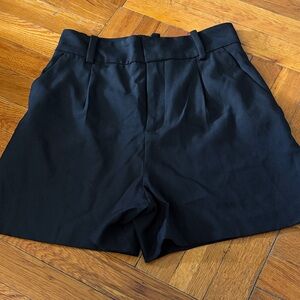 Zara High Waist Black Women's Shorts